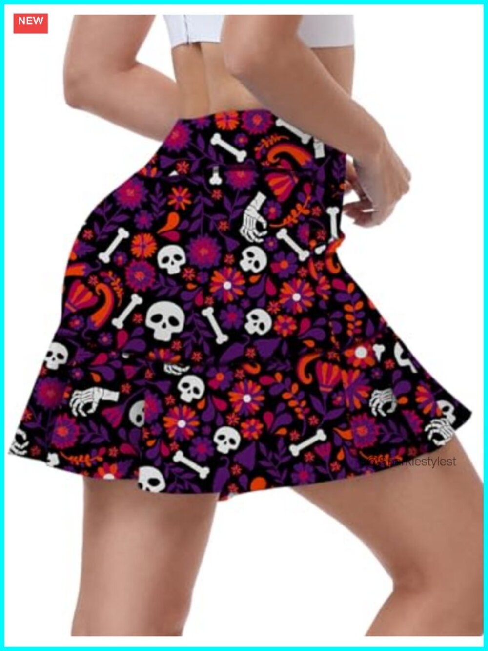 Women's Pleated Golf Skort Athletic Tennis Pickleball Skirt with Pockets